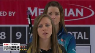 Rachel Homan vs Kerri Einarson  2016 Home Hardware Canada Cup of Curling  Womens Semifinal [upl. by Alrep986]