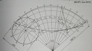 drawing engineering drawing how to draw Hypocycloid in telugu [upl. by Salter]