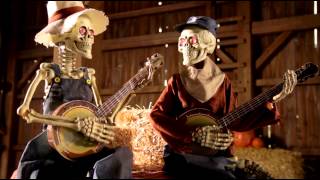 Dueling Animated Banjo Skeletons  Grandin Road [upl. by Irol]