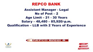 REPCO BANK [upl. by Mosenthal]