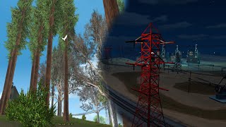 GTA V Vegetation Lampposts amp Traffic Lights  GTA SA Mod [upl. by Anelis]