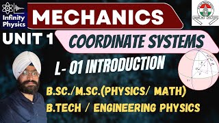 Coordinate Systems L 1  Introduction and plane polar coordinates Mechanics  BSc  IITJAM [upl. by Odab]