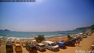 20230618 Arillas Corfu Live Webcam [upl. by Macnamara]