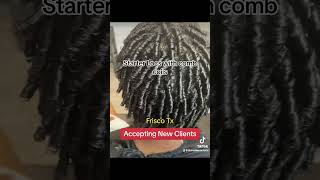 Starter Locs with comb coils fyp starterlocs [upl. by Urbano]