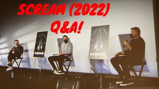 SCREAM 2022 Screening QampA with Kevin Williamson David Arquette amp Matt Olpin SPOILERS [upl. by Fenella554]