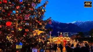 Merano  One of the Most Beautiful Christmas Market🎄 in Italy🇮🇹  Relax Walking Mercatini di Natale🎄 [upl. by Pantia546]