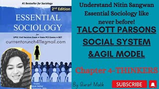 CHAPTER 4Essential Sociology Nitin Sangwan Talcott Parsons Social System AGIL MODEL of Parsons [upl. by Malachi]