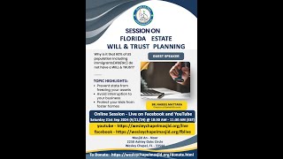 Florida Estate Will amp Trust Planning 20240922 [upl. by Aihsercal]