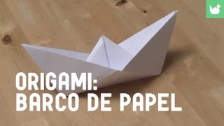 Cómo hacer un barco de papel  Origami [upl. by Keheley]