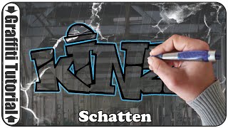 Graffiti Tutorial  Schatten richtig setzen  4 verschiedene Varianten [upl. by Peppie]