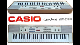 CASIO Casiotone MT200  sound amp styles [upl. by Oah]