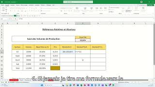 Excel Les réferences absolues [upl. by Nelrsa]