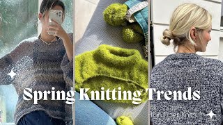 Spring Knitting Trends 2023  Colors Yarns Patterns and Styling  Spring Knitting Podcast [upl. by Ellatsyrc]