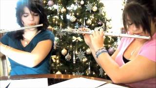 Carol Of The Bells   Flute Duet [upl. by Tankoos]