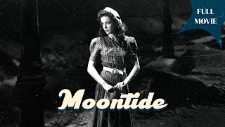 Moontide  English Full Movie  Crime Drama FilmNoir [upl. by Natsyrt]