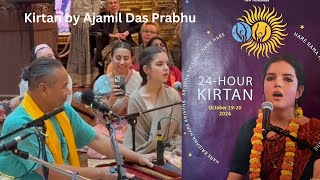 Kirtan by Ajamil Prabhu 24 hours Kirtan New Vrindaban Sunday closing Kirtan of 24 hr Kirtan 2024 [upl. by Galvan]