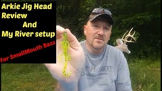 18 oz Jig Head by Arkie review and Jig set up for Smallmouth Bass [upl. by Loggins]