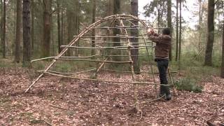 Building A Stone Age Hut As Survival Shelter [upl. by Adiv]