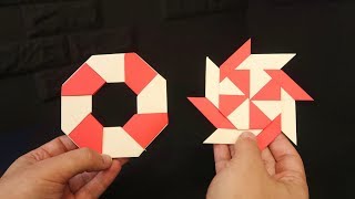 Como hacer una ESTRELLA NINJA transformable de papel [upl. by Huxley]