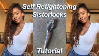 Self Retightening Sisterlocks Tutorial  4 point rotation nappy loc tool amp retightening tips [upl. by Ylra968]