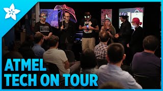 Adafruit visits ATMEL Tech on Tour at Microcenter Brooklyn [upl. by Nale]