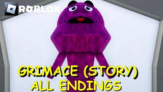 ROBLOX  Grimace Story Full Game amp All Endings Gameplay [upl. by Wes]