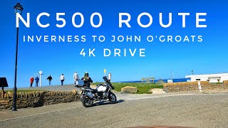 Scotland NC500 Route  Inverness to John OGroats  North Coast 500 Series  4K Drive POV [upl. by Anelle]