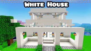 Minecraft white House l minecraft youtube whitehouse viral trending gaming shorts longvideo [upl. by Ahsiele]