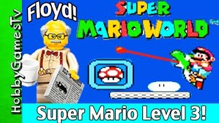 Super Mario World Yoshis Island Level 3 Gameplay  LEGO Floyd HobbyGamesTV [upl. by Rahal734]