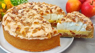 Neues Apfelkuchen Rezept Zarter Apfelkuchen der im Mund schmilzt Einfaches und schnelles Rezept [upl. by Iznekcam]