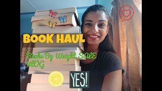 BOOK HAUL  Books By Weight Sale VLOG  Where to buy books for cheap in Mumbai [upl. by Coulombe]