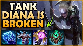 THE BEST DIANA TANK BUILD IN S14  League of Legends Gameplay [upl. by Venditti161]