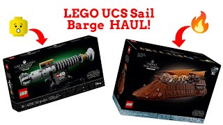 LEGO Jabbas Sail Barge Release Haul and Update [upl. by Acysej]