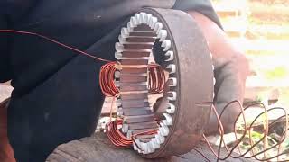 Sportivo Alternator 65 Amps Stator Rewind [upl. by Iorgos]