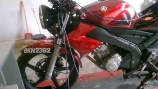 FZ150i Dyno Run FCUMods  19hp [upl. by Lhamaj]