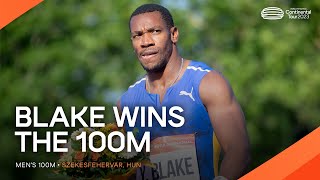 Yohan Blake 🇯🇲 wins 100m in Hungary  Continental Tour Gold 2023 [upl. by Adolfo95]