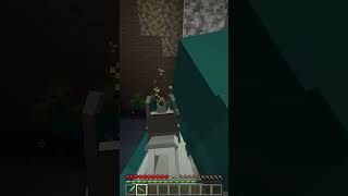 Zombie Blooper minecraft shorts Twinverse gaming [upl. by Robert]