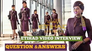 How To pass Etihad Cabin Crew video interview assessment  Etihad interview questions [upl. by Adna200]