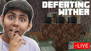 Defeating WITHER in Minecraft LIVE [upl. by Ediva37]