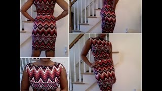 Bodycon Dress Tutorial Using Overcasting Foot beginner [upl. by Atiuqet]