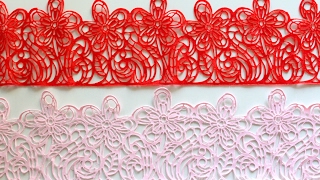 Easy Edible Sugar Lace from Scratch [upl. by Namzed]