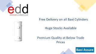 Efficient Hot Water Solutions Baxi Assure 300DD Direct Unvented Cylinder 7737175 [upl. by Nyllewell21]