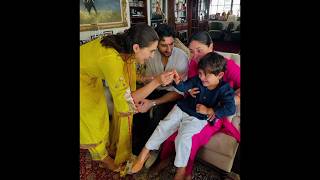 Sara Ali Khan celebrate raksha Bandhanshortvideo bollywood ytshorts viralvideo [upl. by Eyot]