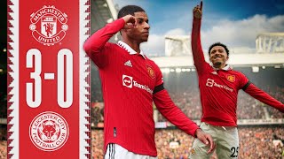 RASHFORDS ON 🔥  Man Utd 30 Leicester  Highlights [upl. by Sup]