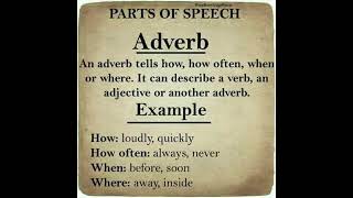 Verb and Adverb  With their examples  English grammar [upl. by Aketal]