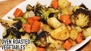 EASY OVEN ROASTED VEGETABLES RECIPE [upl. by Zanas]