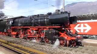 EisenbahnNostalgiefahrtenBebra  070315 in Bellinzona [upl. by Lraep63]