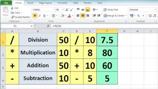 Excel 2010 Tutorial For Beginners 3  Calculation Basics amp Formulas Microsoft Excel [upl. by Nomael]