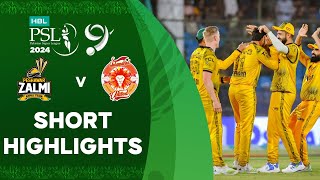 Short Highlights  Peshawar Zalmi vs Islamabad United  Match 33  HBL PSL 9  M1Z2U [upl. by Ahsiuqram]