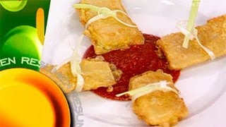 ¿Qué comemos hoy  Receta Pencas rellenas de jamón y queso [upl. by Nylesaj]